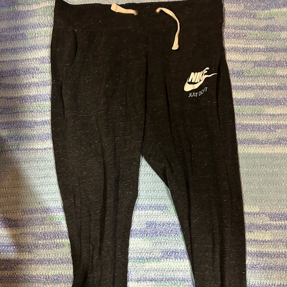 Nike Kids Charcoal Joggers with Logo